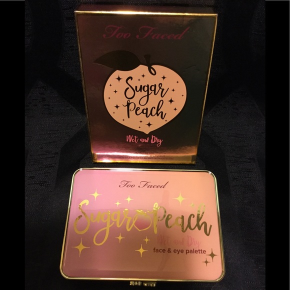 🍑Too Faced Sugar Peach Face & Eye Palette - NEW!! - Picture 2 of 8